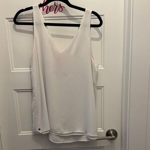 Elegant White Sleeveless reversible top